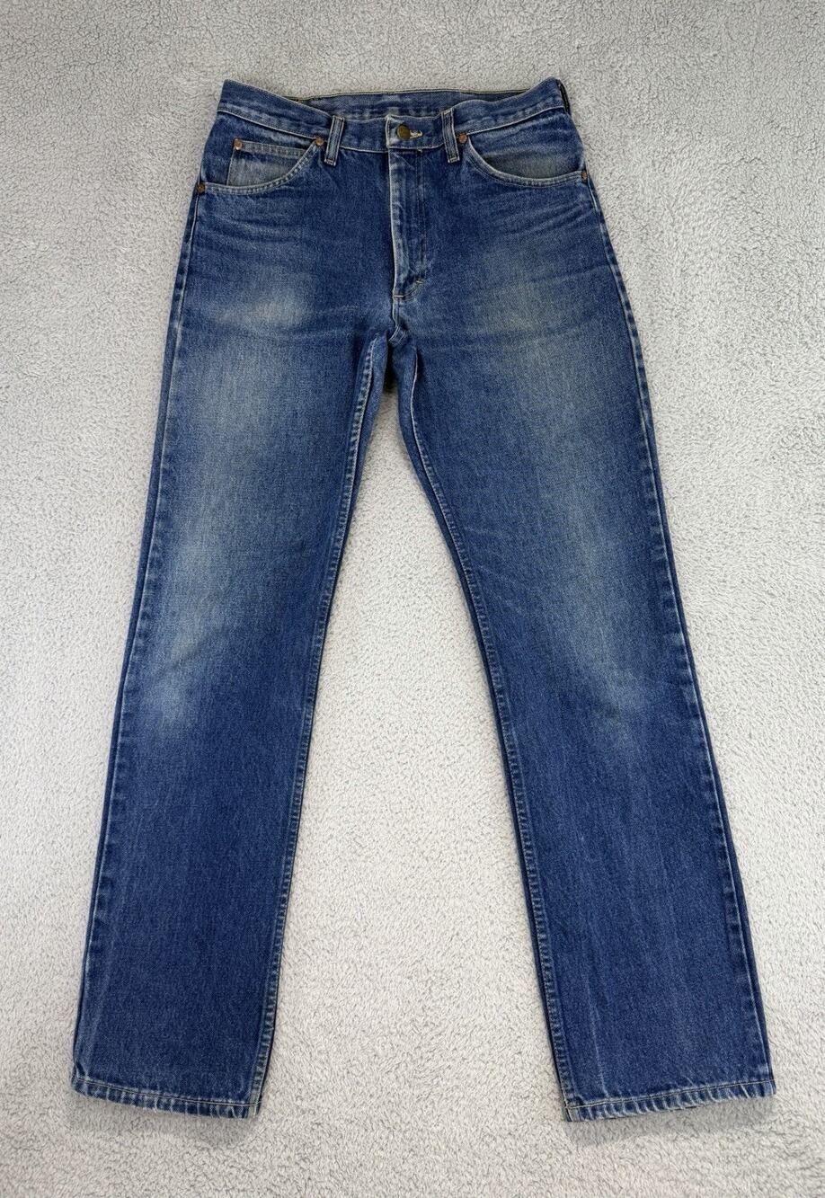 Vintage Lee Riders Jeans Mens 34(32x32) Blue 80s Talon 42 USA Straight Leg